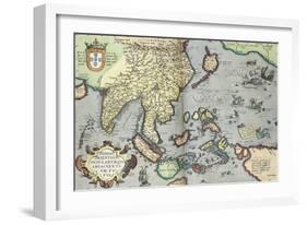 India, 1592-Abraham Ortelius-Framed Giclee Print