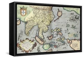 India, 1592-Abraham Ortelius-Framed Stretched Canvas