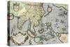 India, 1592-Abraham Ortelius-Stretched Canvas