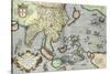 India, 1592-Abraham Ortelius-Stretched Canvas