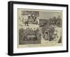 India, a March to a Hill Station with Invalids-null-Framed Giclee Print