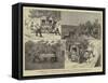 India, a March to a Hill Station with Invalids-null-Framed Stretched Canvas