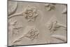 India, Agra, Taj Mahal. Detail of Carved Marble with Flower Design-Cindy Miller Hopkins-Mounted Photographic Print