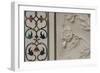 India, Agra, Taj Mahal. Detail of Marble Inlay with Carved Flowers-Cindy Miller Hopkins-Framed Photographic Print