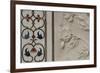 India, Agra, Taj Mahal. Detail of Marble Inlay with Carved Flowers-Cindy Miller Hopkins-Framed Photographic Print