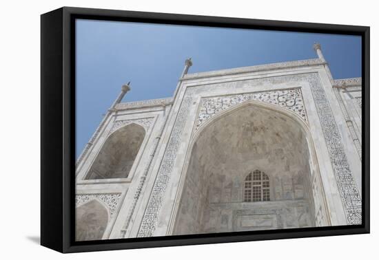 India, Agra, Taj Mahal. Famous Landmark Memorial to Queen Mumtaz Mahal-Cindy Miller Hopkins-Framed Stretched Canvas