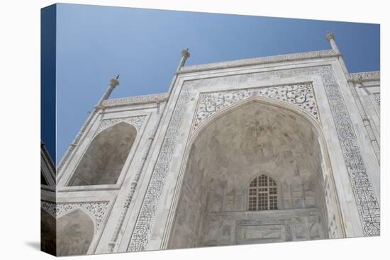 India, Agra, Taj Mahal. Famous Landmark Memorial to Queen Mumtaz Mahal-Cindy Miller Hopkins-Stretched Canvas