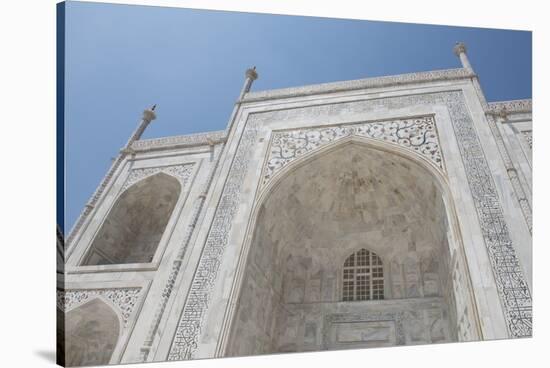 India, Agra, Taj Mahal. Famous Landmark Memorial to Queen Mumtaz Mahal-Cindy Miller Hopkins-Stretched Canvas