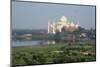 India, Agra. Taj Mahal from the Red Fort of Agra. Sandstone Fortress-Cindy Miller Hopkins-Mounted Photographic Print