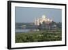 India, Agra. Taj Mahal from the Red Fort of Agra. Sandstone Fortress-Cindy Miller Hopkins-Framed Photographic Print