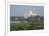 India, Agra. Taj Mahal from the Red Fort of Agra. Sandstone Fortress-Cindy Miller Hopkins-Framed Photographic Print