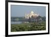 India, Agra. Taj Mahal from the Red Fort of Agra. Sandstone Fortress-Cindy Miller Hopkins-Framed Photographic Print