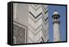 India, Agra, Taj Mahal. Memorial to Queen Mumtaz Mahal. Geometric Wall-Cindy Miller Hopkins-Framed Stretched Canvas