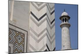 India, Agra, Taj Mahal. Memorial to Queen Mumtaz Mahal. Geometric Wall-Cindy Miller Hopkins-Mounted Photographic Print