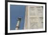 India, Agra, Taj Mahal. Ornate Marble Wall with Corner Tower-Cindy Miller Hopkins-Framed Photographic Print