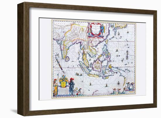 India and Southeast Asia-Willem Janszoon Blaeu-Framed Art Print