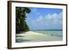 India, Andaman Islands, Havelock, White Sand Beach at Low Tide-Anthony Asael-Framed Photographic Print