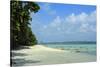 India, Andaman Islands, Havelock, White Sand Beach at Low Tide-Anthony Asael-Stretched Canvas