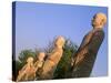 India, Bihar, Bodh Gaya (Aka Bodhgaya), Statues of Bodhisattvas, or 'Enlightened Beings', Garden in-Amar Grover-Stretched Canvas
