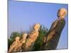 India, Bihar, Bodh Gaya (Aka Bodhgaya), Statues of Bodhisattvas, or 'Enlightened Beings', Garden in-Amar Grover-Mounted Photographic Print