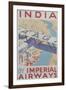 India by Imperial Airways Poster-null-Framed Giclee Print