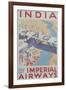 India by Imperial Airways Poster-null-Framed Giclee Print