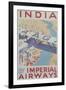 India by Imperial Airways Poster-null-Framed Giclee Print