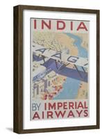 India by Imperial Airways Poster-null-Framed Giclee Print