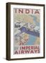 India by Imperial Airways Poster-null-Framed Giclee Print