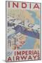 India by Imperial Airways Poster-null-Mounted Giclee Print