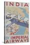 India by Imperial Airways Poster-null-Stretched Canvas