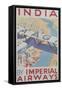 India by Imperial Airways Poster-null-Framed Stretched Canvas