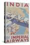 India by Imperial Airways Poster-null-Stretched Canvas