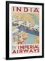 India by Imperial Airways-null-Framed Art Print