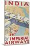 India by Imperial Airways-null-Mounted Art Print