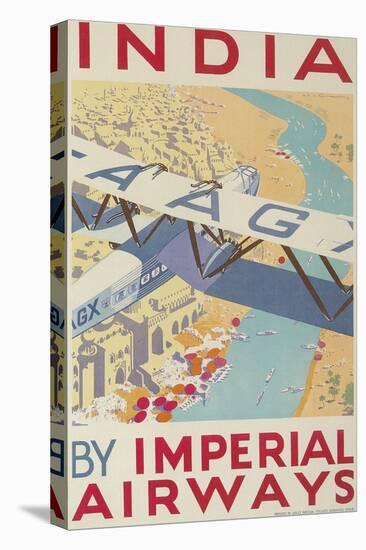 India by Imperial Airways-null-Stretched Canvas