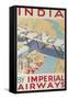 India by Imperial Airways-null-Framed Stretched Canvas