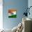 India Cloth Flag-Graphic Design Resources-Mounted Art Print displayed on a wall