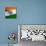 India Cloth Flag-Graphic Design Resources-Mounted Art Print displayed on a wall