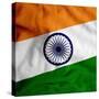 India Cloth Flag-Graphic Design Resources-Stretched Canvas