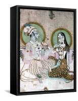 India: Couple-null-Framed Stretched Canvas