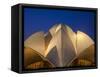 India, Delhi, New Delhi, Bahai House of Worship Know As the The Lotus Temple-Jane Sweeney-Framed Stretched Canvas