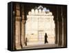 India, Delhi, Old Delhi, Red Fort, Diwan-i-Khas- Hall of Private Audience-Jane Sweeney-Framed Stretched Canvas