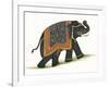 India Elephant I Light Crop-Wild Apple Portfolio-Framed Art Print