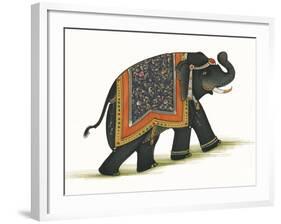 India Elephant I Light Crop-Wild Apple Portfolio-Framed Art Print