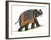 India Elephant I Light Crop-Wild Apple Portfolio-Framed Art Print