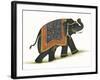 India Elephant I Light Crop-Wild Apple Portfolio-Framed Art Print