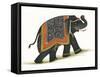 India Elephant I Light Crop-Wild Apple Portfolio-Framed Stretched Canvas