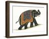 India Elephant I Light Crop-Wild Apple Portfolio-Framed Art Print