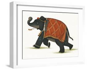 India Elephant II Light Crop-Wild Apple Portfolio-Framed Art Print